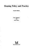 Tapa de Housing policy and practice