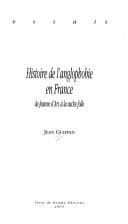 Tapa de Histoire de l'anglophobie en France