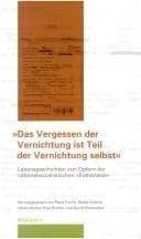 Tapa de "Das Vergessen der Vernichtung ist Teil der Vernichtung selbst"