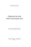Tapa de L'empreinte du social dans le roman depuis 1980