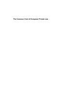 Tapa de The Common core of European Private Law