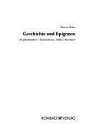Tapa de Geschichte und Epigonen