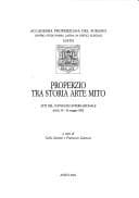 Tapa de Properzio tra storia arte mito