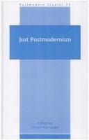 Tapa de Just postmodernism