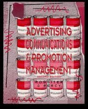 Tapa de Advertising communications & promotion management