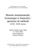 Tapa de Histoire institutionnelle, ©♭conomique et financi©·re