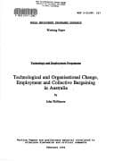 Tapa de Technological and organisational change, employment and collective bargaining in Australia