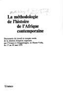 Tapa de La méthodologie de lḧistoire de l'Afrique contemporaine