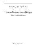 Tapa de Thomas Manns "Tonio Kröger"