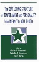 Tapa de The Developing Structure of Temperament and Personality From Infancy To Adulthood