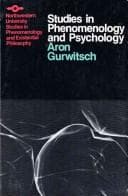 Tapa de Studies in phenomenology and psychology