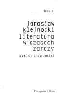 Tapa de Literatura w czasach zarazy