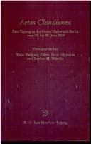 Tapa de Aetas Claudianea. Tagung an der Freien Universit at Berlin vom 28. bis 30. Juni 2002