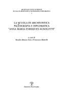 Tapa de La Scuola di archivistica paleografia e diplomatica Anna Maria Enriques Agnoletti