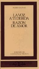 Tapa de La voz a ti debida / Razón de amor