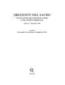 Tapa de Orizzonti del sacro