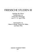 Tapa de Friesische Studien III