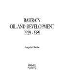 Tapa de Bahrain Oil and Development 1929-1989