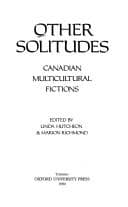Tapa de Other solitudes