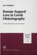 Tapa de Roman augural lore in Greek historiography