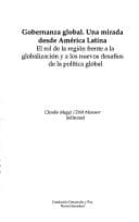 Tapa de Gobernanza global