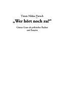 Tapa de "Wer hört noch zu?"