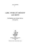 Tapa de Lire, vivre où mènent les mots
