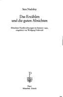 Tapa de Das Erzählen und die guten Absichten