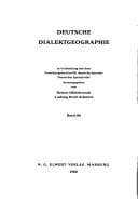 Tapa de Untersuchungen zur Methodologie und Methodik der Dialektologie