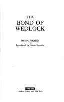 Tapa de The bond of wedlock