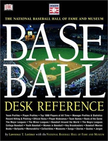 Tapa de Baseball desk reference