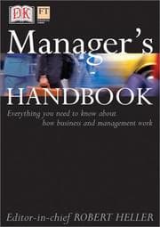 Tapa de Manager's handbook