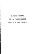 Tapa de Jacques Chirac et la Françafrique