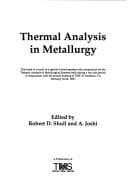 Tapa de Thermal Analysis in Metallurgy
