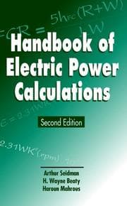 Tapa de Handbook of electric power calculations