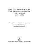 Tapa de Von der Lateinschule zum Alten Gymnasium Oldenburg