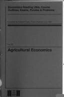 Tapa de Agricultural economics