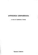 Tapa de Antologia leopardiana