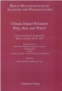 Tapa de Climate impact research