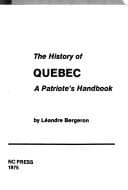 Tapa de The history of Quebec