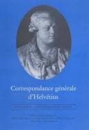 Tapa de Correspondance générale d'Helvétius