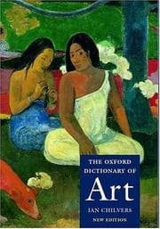 Tapa de The Oxford dictionary of art