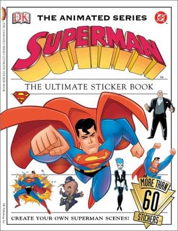 Tapa de DC Animated Superman Sticker Book