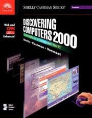 Tapa de Discovering Computers 2000, Concepts for a Connected World, Web and CNN Enhanced, Perfect Bound