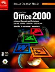 Tapa de Microsoft Office 2000 Advanced Concepts and Techniques