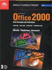 Tapa de Microsoft Office 2000 Brief Concepts and Techniques