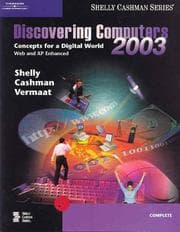 Tapa de Discovering computers 2003 : concepts for a digital world : web and XP enhanced