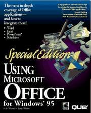 Tapa de Using Microsoft Office for Windows 95