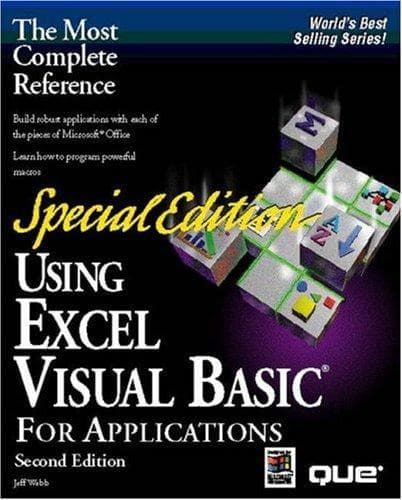 Tapa de Using Excel Visual Basic for applications