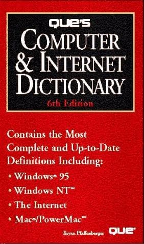Tapa de Que's computer & Internet dictionary